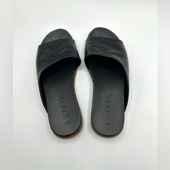 1. State Onora Open Toe Slip On Slide Sandals In Black - Picture 7 of 15